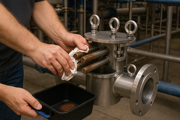Cleaning Magnetic Liquid Trap Cleaning Magnetic Liquid Trap